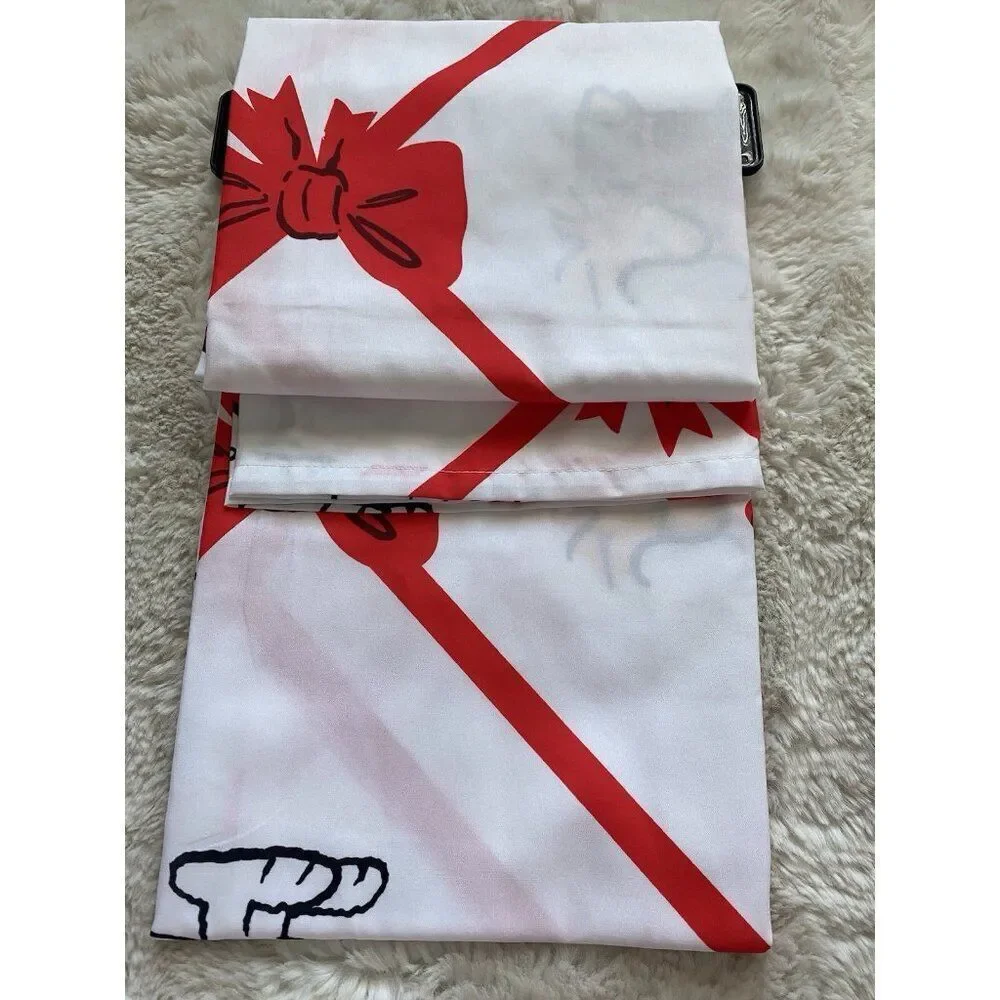 Peanuts Snoopy Woodstock Christmas‎ Presents Fabric Shower Curtain 72X72” NEW